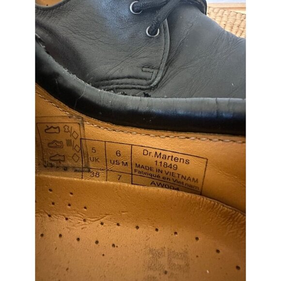 Dr Martens 1461 men’s size 6M black shoes - Picture 7 of 12